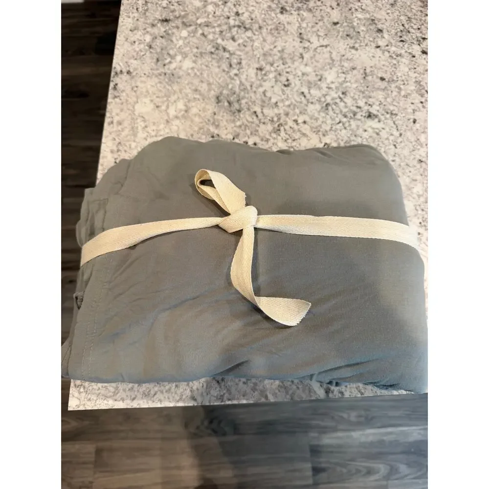 Cozy Earth - Bamboo Jersey Flat Sheet- King - Stone